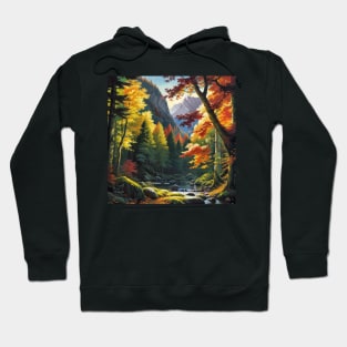 Boreal Forest River at the End of Summer Hoodie